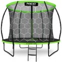 Profiled garden trampoline 8 feet / 252 cm with inner Neo-Sport mesh