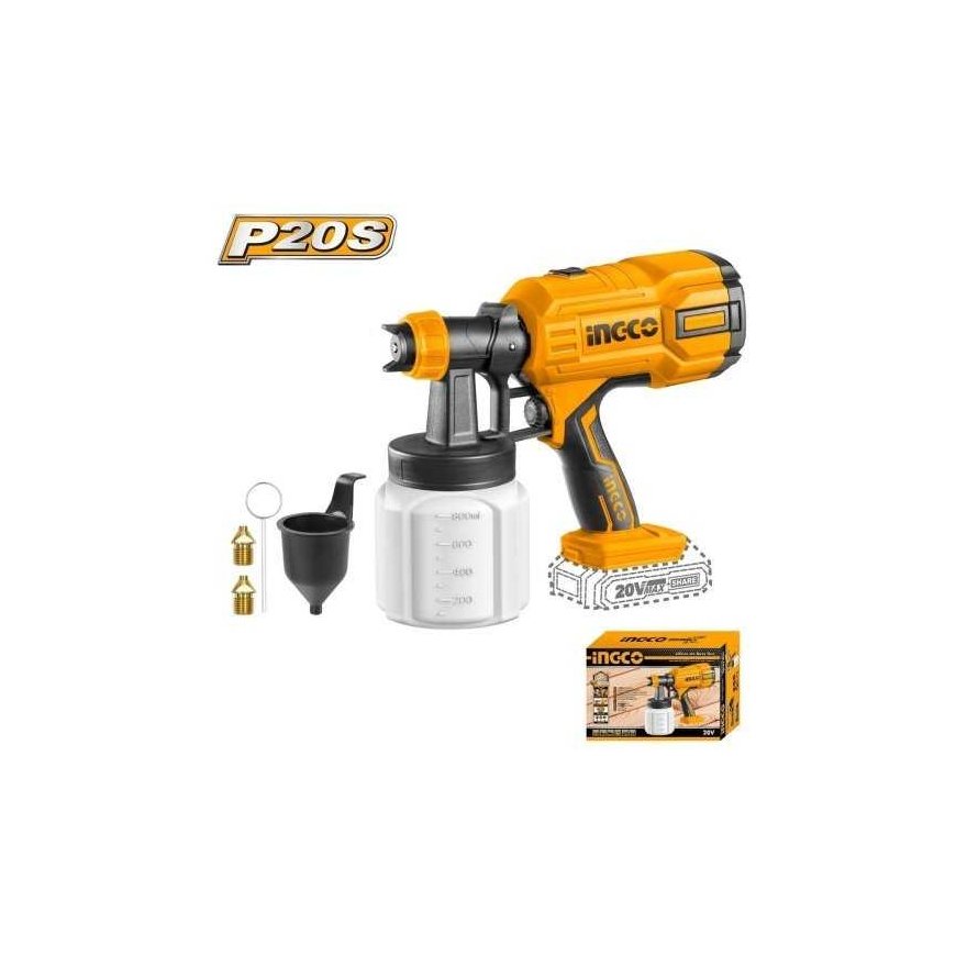 Ingco CSGLI2003 cordless paint spray gun without battery and charger – 2