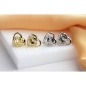 Brilio Silver Delicate silver earrings Hearts with zircons EA1119W Brilio Silver Delicate silver earrings Hearts with zircons EA1119W