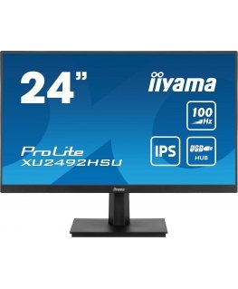 iiyama ProLite XU2492HSU-B6 PC lamekuvar 60,5 cm (23.8") 1920 x 1080 pikslit Full HD LED Must