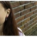 Beneto Luxury silver earrings with clear zircons AGUP2361L Beneto Luxury silver earrings with clear zircons AGUP2361L