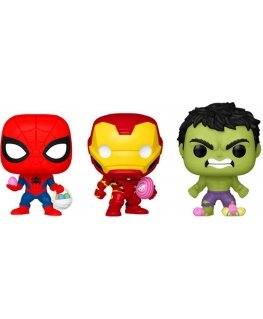 Funko Pocket POP blister 3 figures Marvel Spiderman Hulk Iron Man Easter