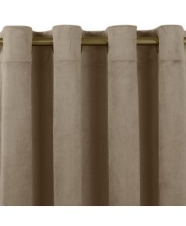 Homede Aksominės VELVET EYELETS G užuolaidos BEIGE 265x225
