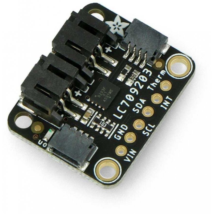 LC709203F, Li-Pol / Li-Ion Fuel Gauge, baterijų lygio indikatorius, STEMMA QT / Qwiic, Adafruit 4712