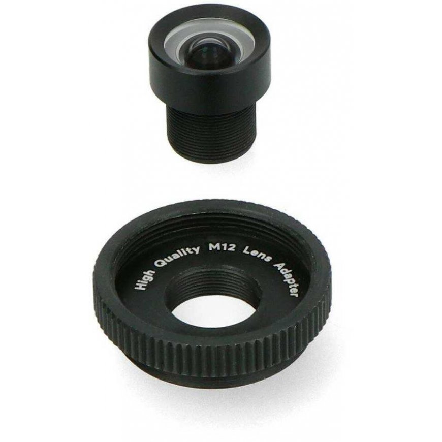 8 mm objektyvas M12 su adapteriu Raspberry Pi kamerai - ArduCam LN024