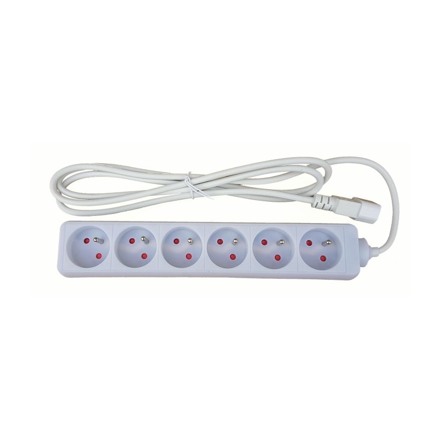 Oem 6x230V ilginimo laidas UPS (IEC320-C14), 2m