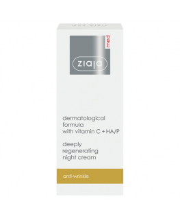 Ziaja Med intensyviai regeneruojantis naktinis veido kremas su vitaminu C, 50 ml