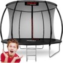 Profiled garden trampoline 8 feet / 252 cm with inner Neo-Sport mesh