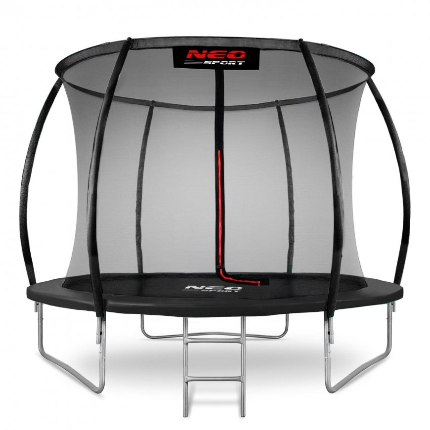 Profiled garden trampoline 8 feet / 252 cm with inner Neo-Sport mesh – 3