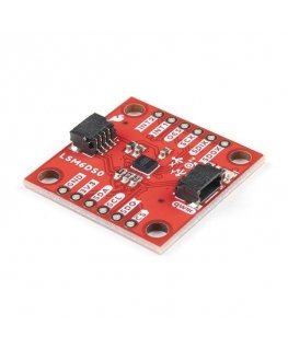 LSM6DSO, 3 ašių akselerometras ir I2C/SPI giroskopas, SparkFun SEN-18020