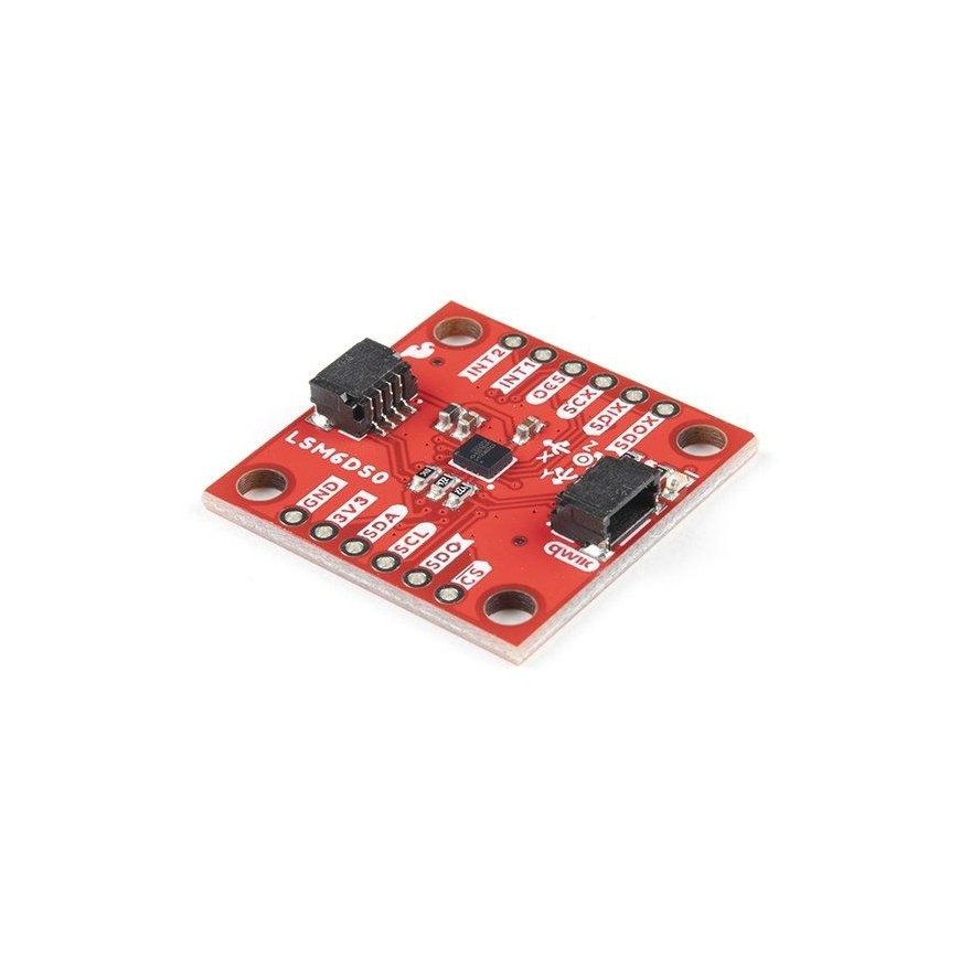 LSM6DSO, 3-axis accelerometer and I2C/SPI gyroscope, SparkFun SEN-18020