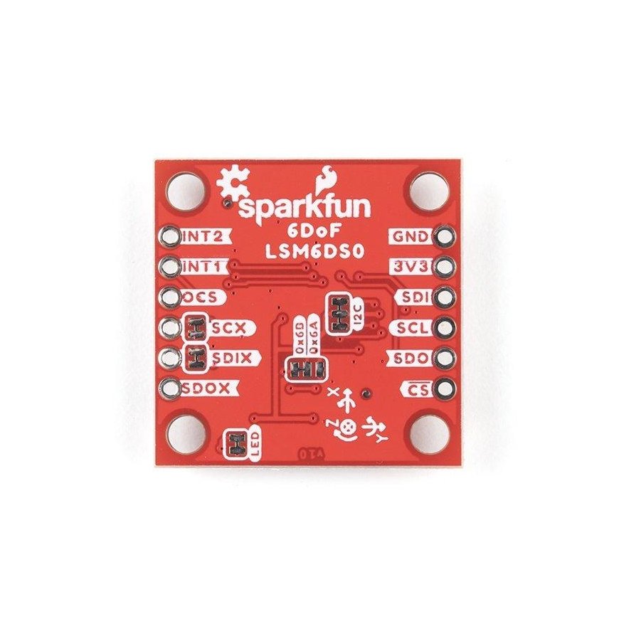 LSM6DSO, 3-axis accelerometer and I2C/SPI gyroscope, SparkFun SEN-18020 – 3