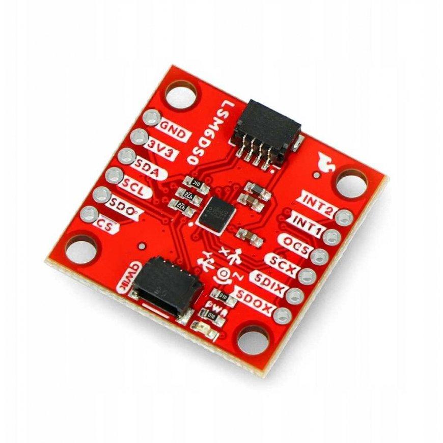 LSM6DSO, 3-axis accelerometer and I2C/SPI gyroscope, SparkFun SEN-18020 – 5