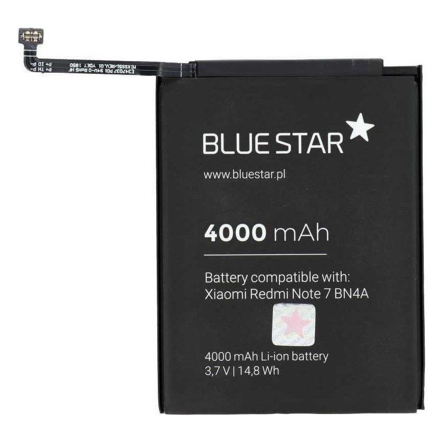 Battery Partner Tele.com Akku Xiaomi Redmi Note 7 (BN4A) 4000 mAh Li-Ion Blue Star