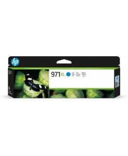HP 971XL, Оригинальный струйный картридж увеличенной емкости, Голубой
