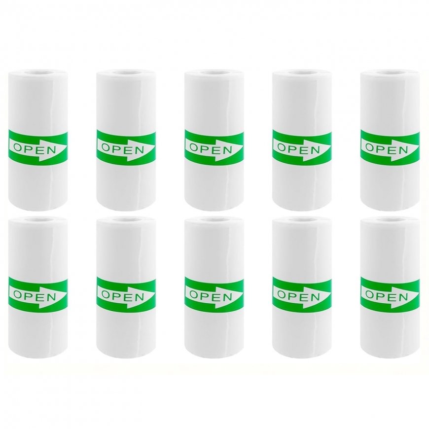 CP STP10 Lipni Termo Popieriaus Etiketės x10 Ritės 57mm x 25mm V