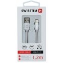Swissten 71521203 USB-kaabel 1,2 m USB A USB C Valge Swissten 71521203 USB-kaabel 1,2 m USB A USB C Valge