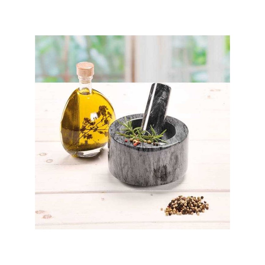 Kitchen mortar, marble, Ø 16 cm, Kesper – 2