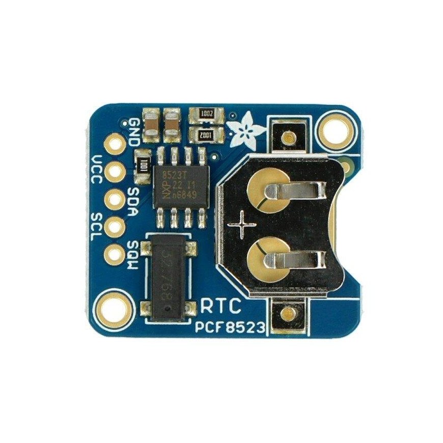 RTC PCF8523 I2C, reaaliaikainen kello, Adafruit 3295 – 3