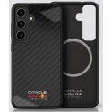 Red Bull Red Bull Red Bull Real Carbon Fiber Shiny Logo MagSafe Samsung Galaxy S25 phone case black