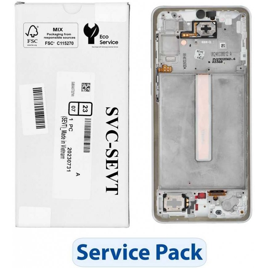 ServicePack LCD screen SAMSUNG A33 5G A336B GH82-28143B white