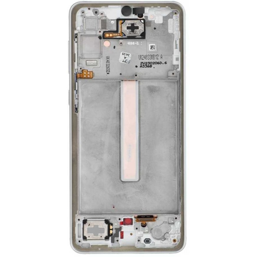 „ServicePack“ LCD ekranas SAMSUNG A33 5G A336B GH82-28143B baltas – 4