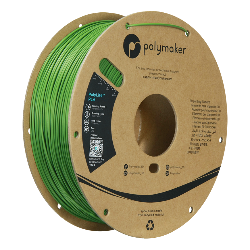 Polymaker PolyLite PLA - 1.75mm - 1kg - Jungle Žalias