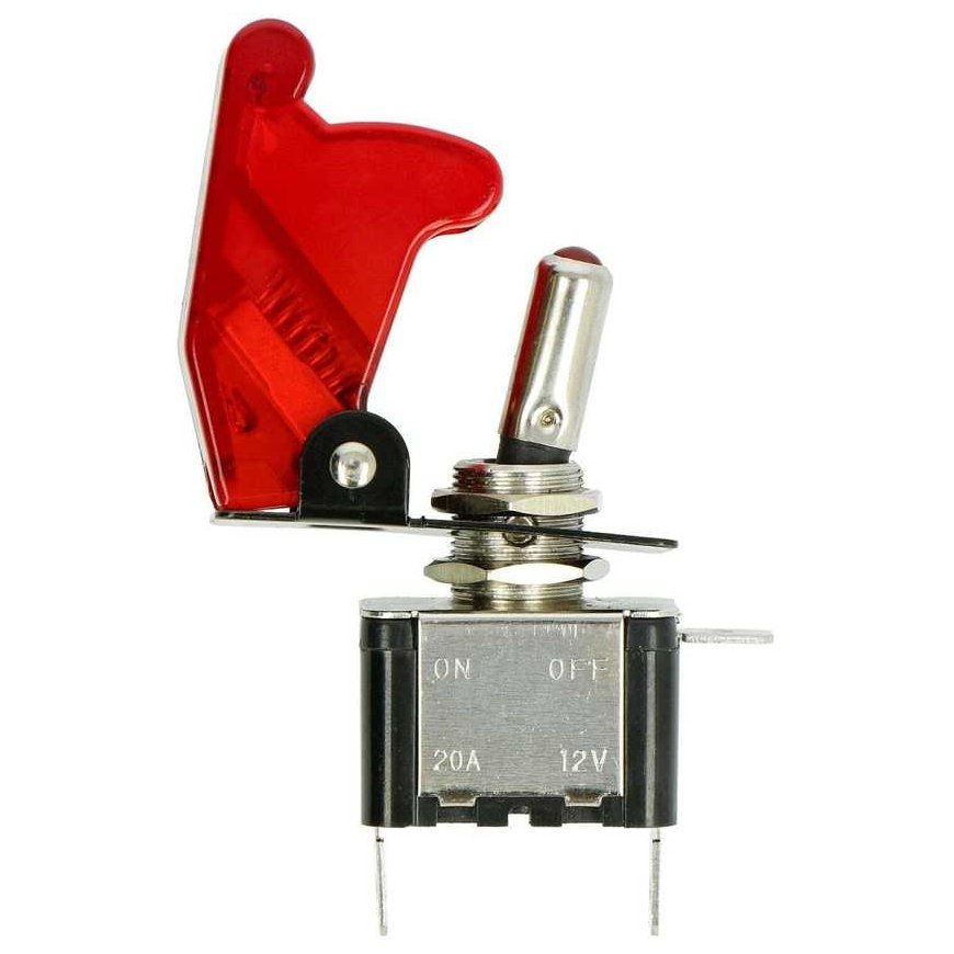Tumbleris ON-OFF 12V / 20A su apšvietimu, raudonas, Adafruit 3218 – 2