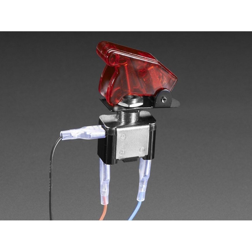 Tumbleris ON-OFF 12V / 20A su apšvietimu, raudonas, Adafruit 3218 – 5