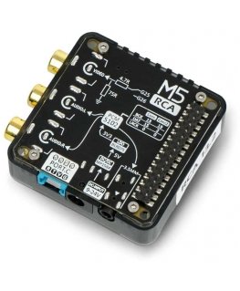 M5 RCA 13.2 - PCM5102 - composite audio and video module - for M5Stack development modules