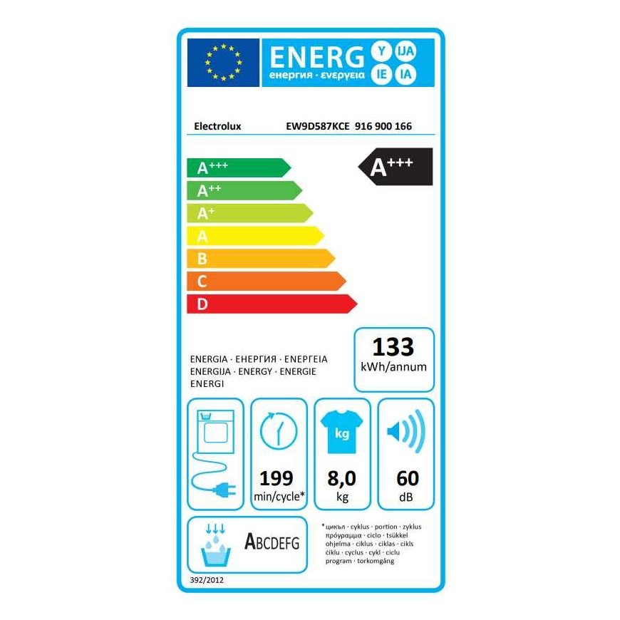 Dryer Electrolux EW9D587KCE – 2