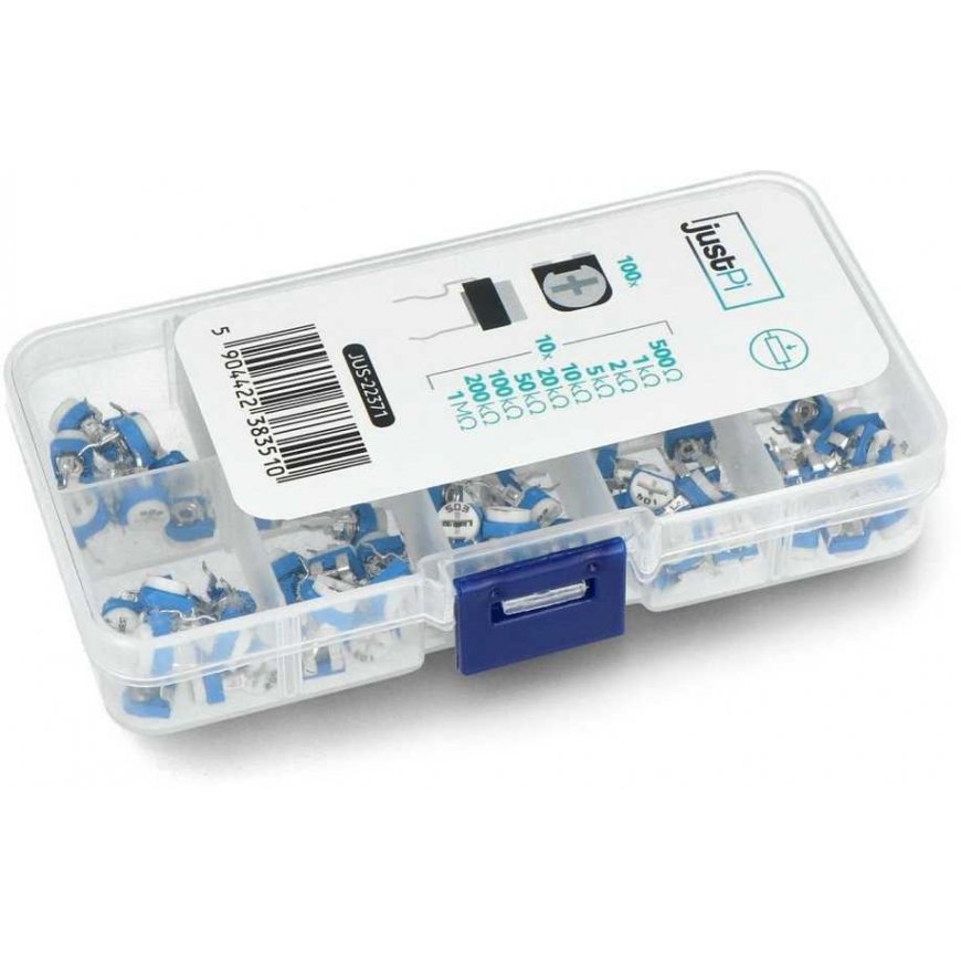 Potentiometer set - 100 pcs - justPi