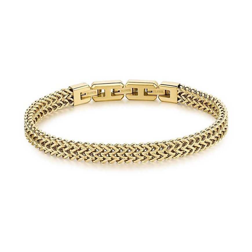 Brosway Elegant gold-plated chain bracelet for men Ink BIK100