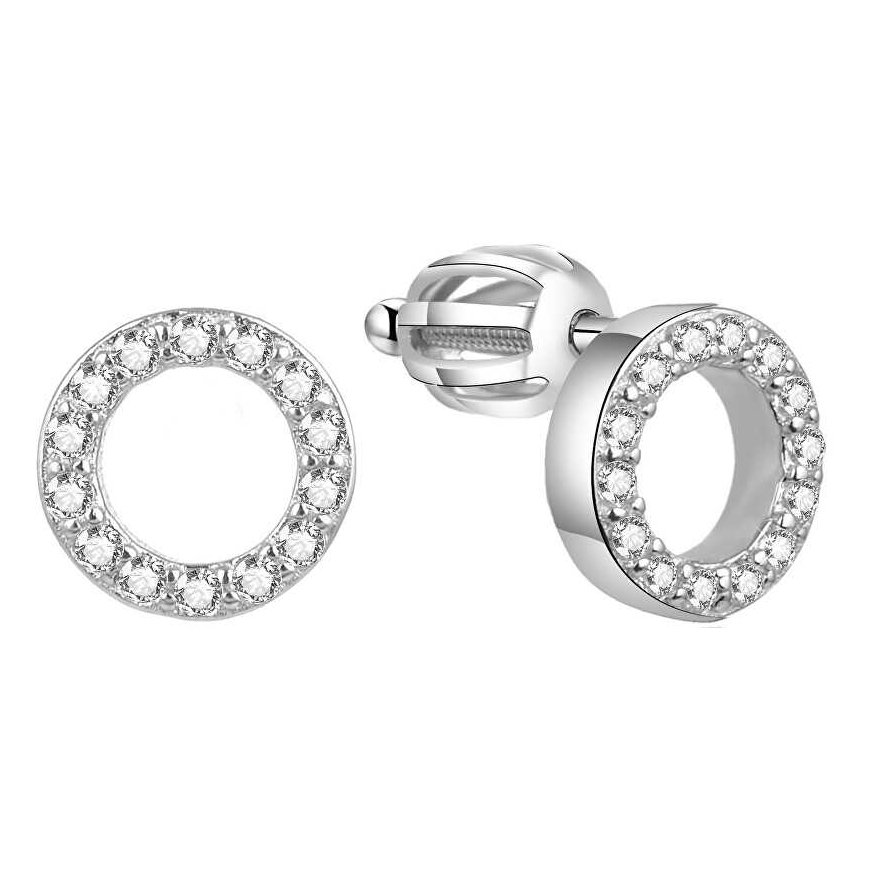 Beneto Silver shiny earrings AGUP1461S