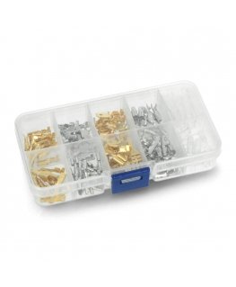 Oem Flat Gold and Silver Connector Set + Insulating Sleeves - 150 pcs