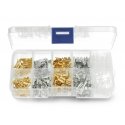 Oem Flat Gold and Silver Connector Set + Insulating Sleeves - 150 pcs Oem Flat Gold and Silver Connector Set + Insulating Sleeves - 150 pcs