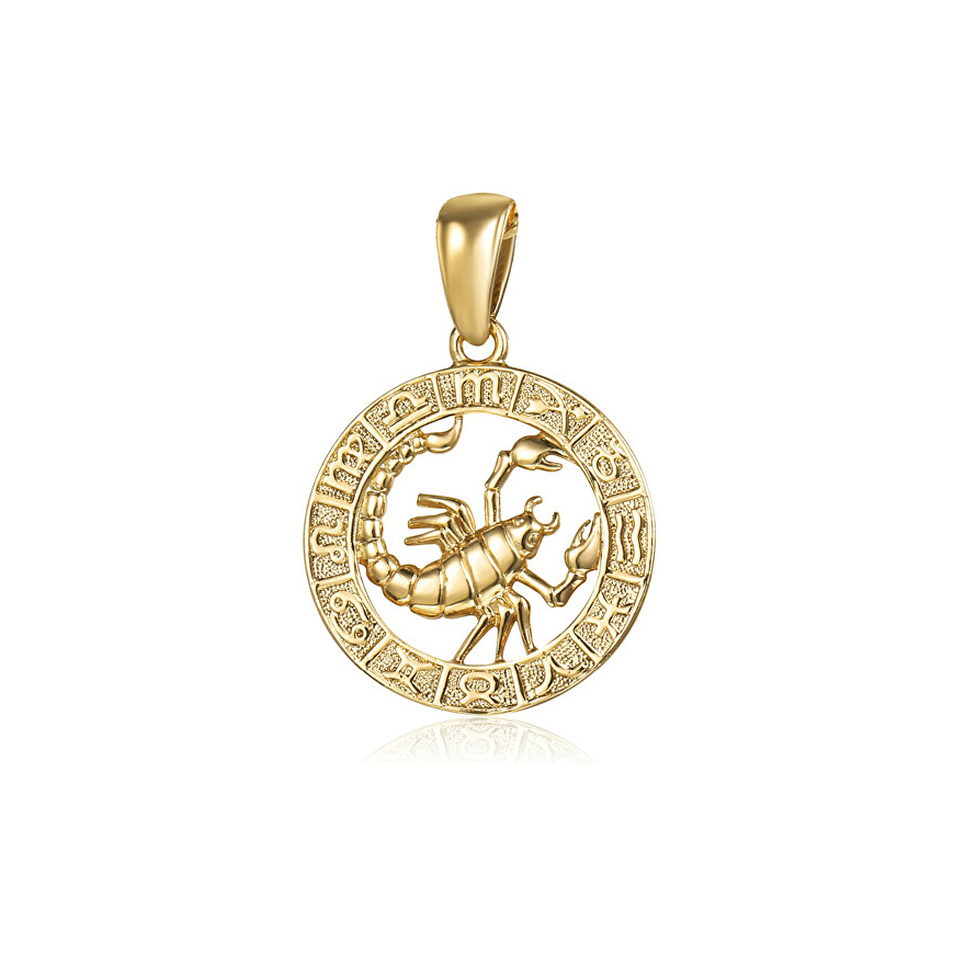 JVD Gold Plated Scorpio Pendant SVLP0713XH2GOSC