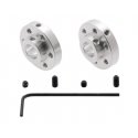 Justpi Pololu universali aliumininė montavimo stebulė 8mm velenui M3 skylės - 2 vienetai Justpi Pololu universali aliumininė montavimo stebulė 8mm velenui M3 skylės - 2 vienetai