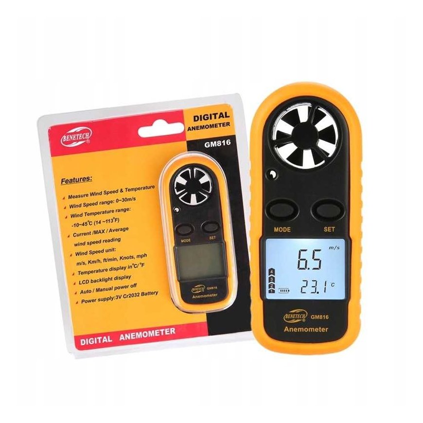 Anemometer Benetech GM816 6-arm rotor – 4