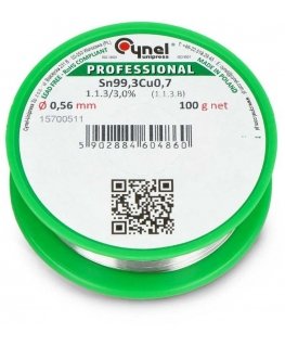Lydmetalis Cynel LC99.3 100g/0.56mm - be švino