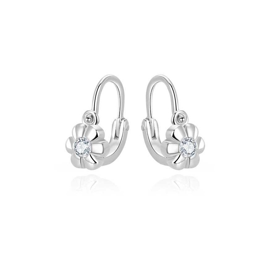 Beneto Decent girls' earrings with clear zircons AGUC3335-1