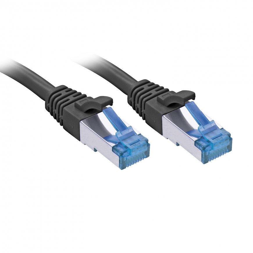 Lindy 47418 сетевой кабель Черный 10 m Cat6a S/FTP (S-STP)
