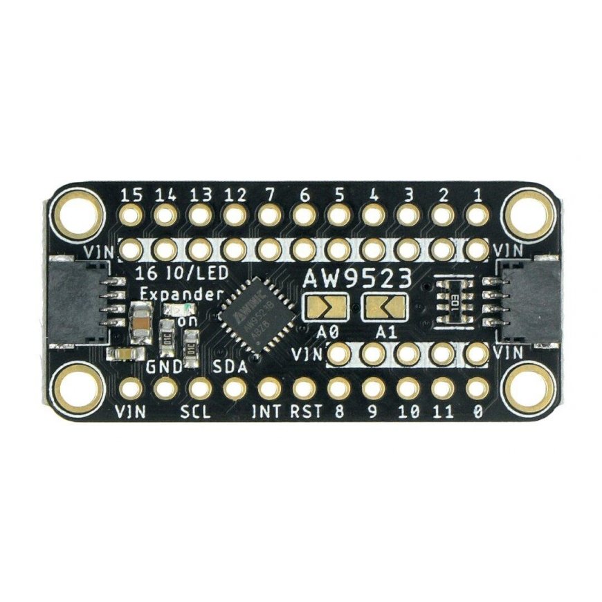 GPIO I2C -nastan laajennus ja LED-ohjain, AW9523, STEMMA AT/Qwiic, Adafruit 4886 – 2