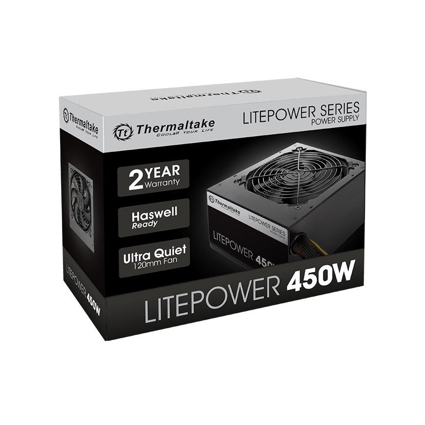 Thermaltake Litepower G2 virtalähdeyksikkö 450 W 24-pin ATX ATX musta – 4