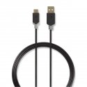 Nedis CCBW60600AT10 USB cable USB 2.0 1 m USB C USB A Anthracite Nedis CCBW60600AT10 USB cable USB 2.0 1 m USB C USB A Anthracite