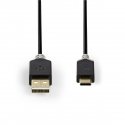 Nedis CCBW60600AT10 USB-kaabel USB 2.0 1 m USB C USB A Söehall Nedis CCBW60600AT10 USB-kaabel USB 2.0 1 m USB C USB A Söehall