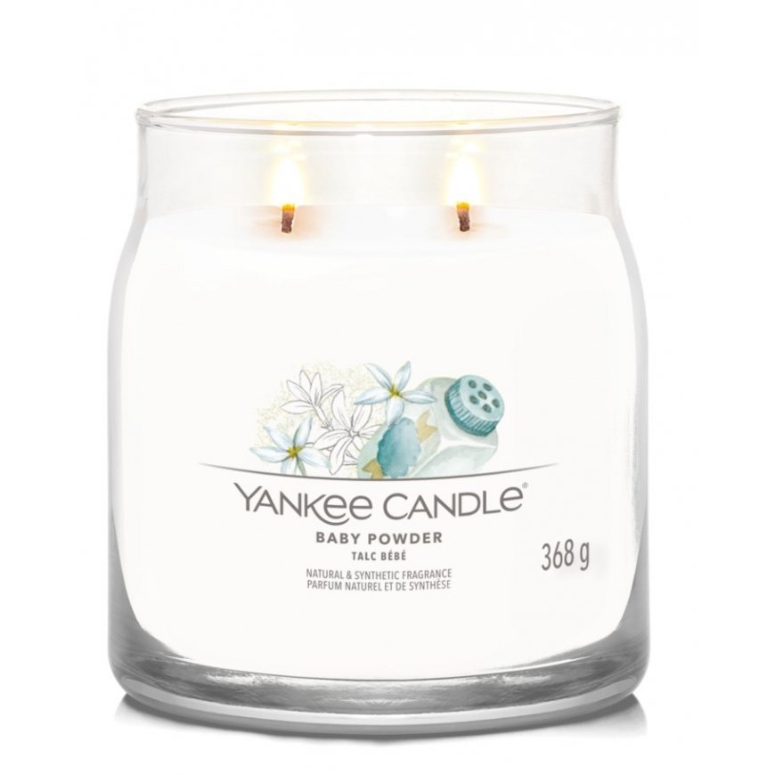 Yankee Candle Baby Powder wax candle Cylinder Almond White 1 pc(s) – 2