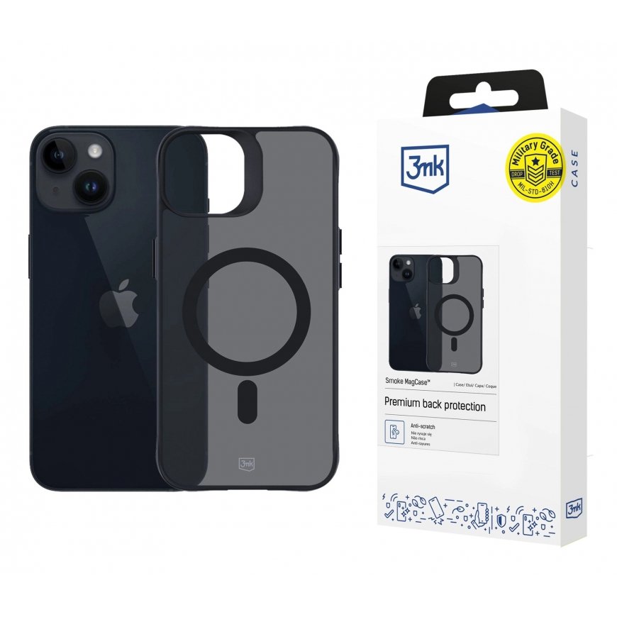 3MK Smoke MagCase mobile phone case 15.4 cm (6.06") Cover Grey – 4