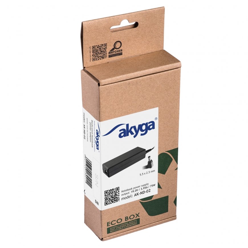 Akyga AK-ND-02 maitinimo adapteris / inverteris Vidaus 75 W Juoda – 2