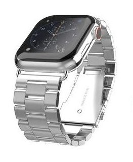 Swissten Metal Band for Apple Watch 38-40mm Silver - 8595217477223 Kellarihm